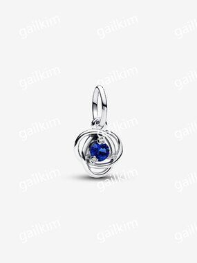 Pandora Blue Eternity Circle Dangle Charm